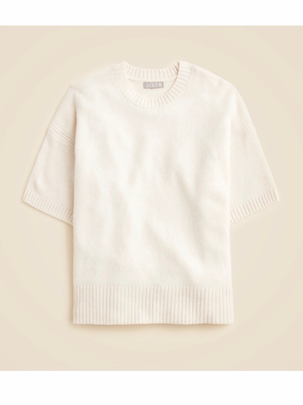 J. Crew Cream Crewneck Sweater